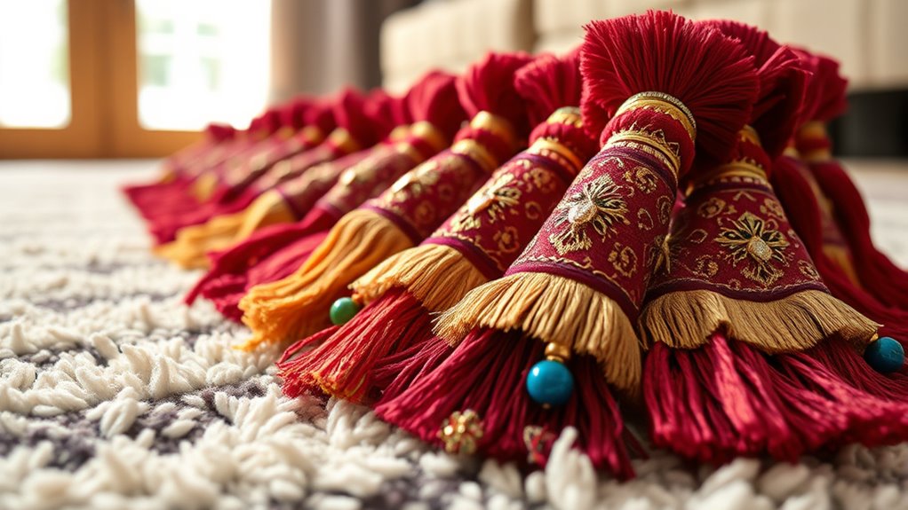 top rug tassel decor