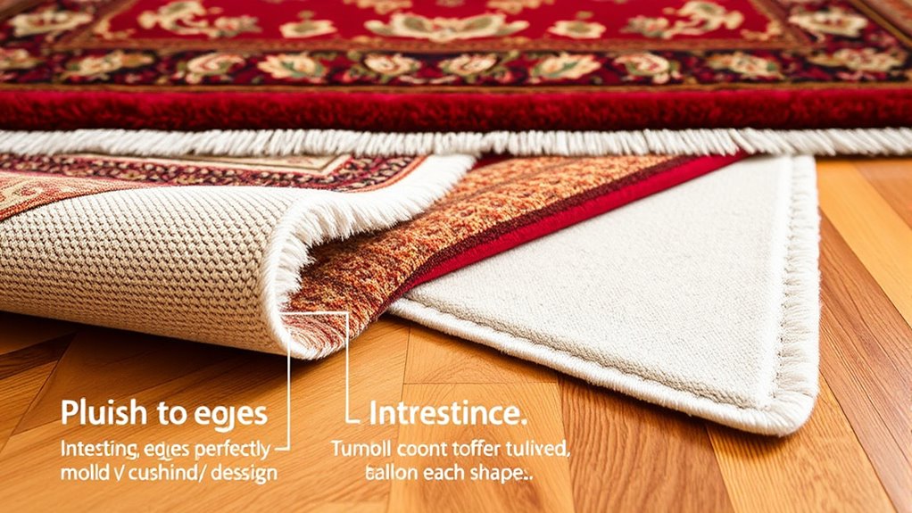 top rug underlay choices