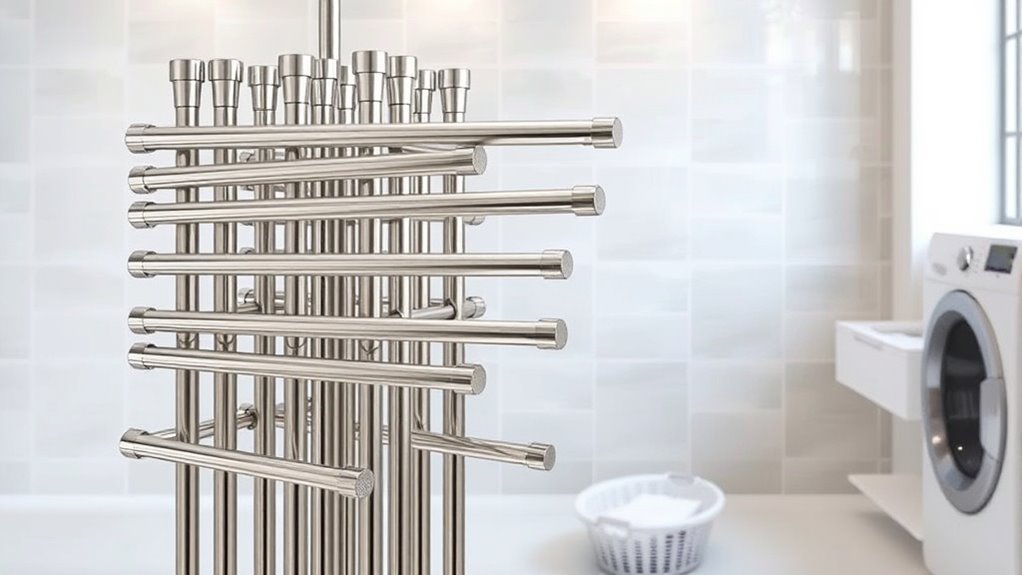 top stackable laundry poles
