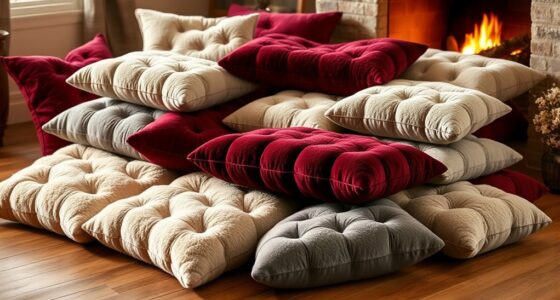 top thick plush rug cushions