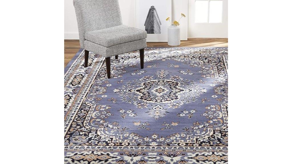 traditional medallion border rug
