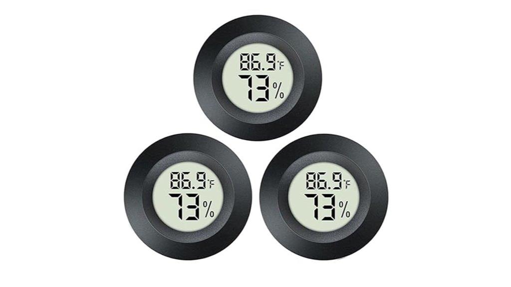 triple pack hygrometer thermometers