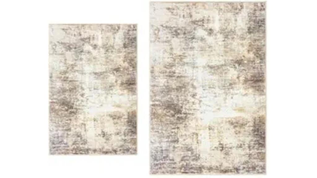 two rug sizes included