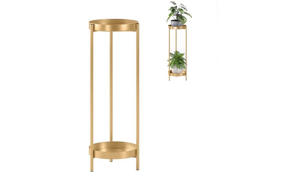 two tier indoor outdoor plant stand