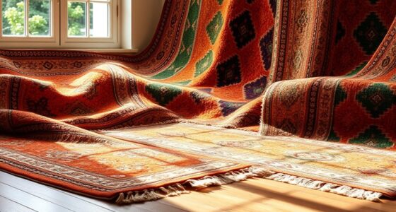 unique handcrafted vegetable dyed carpets