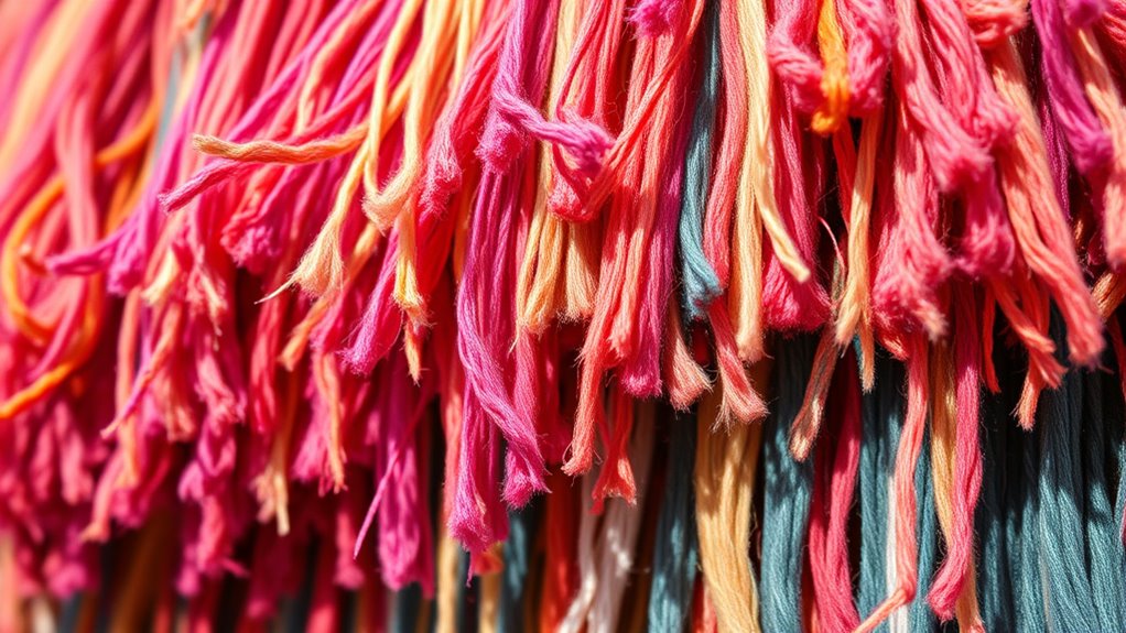 untrimmed fringe textural contrast