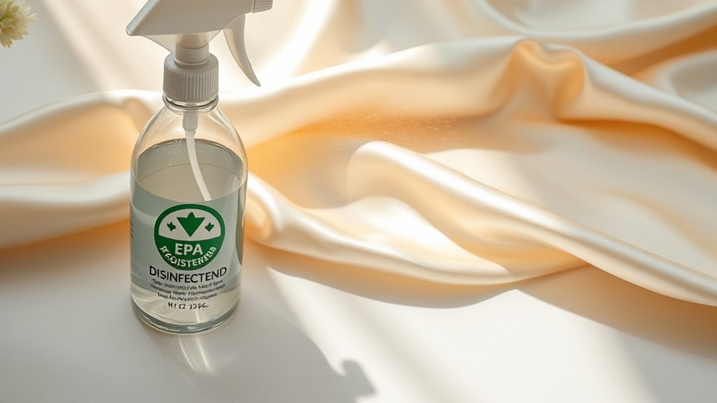 use gentle proper disinfectants