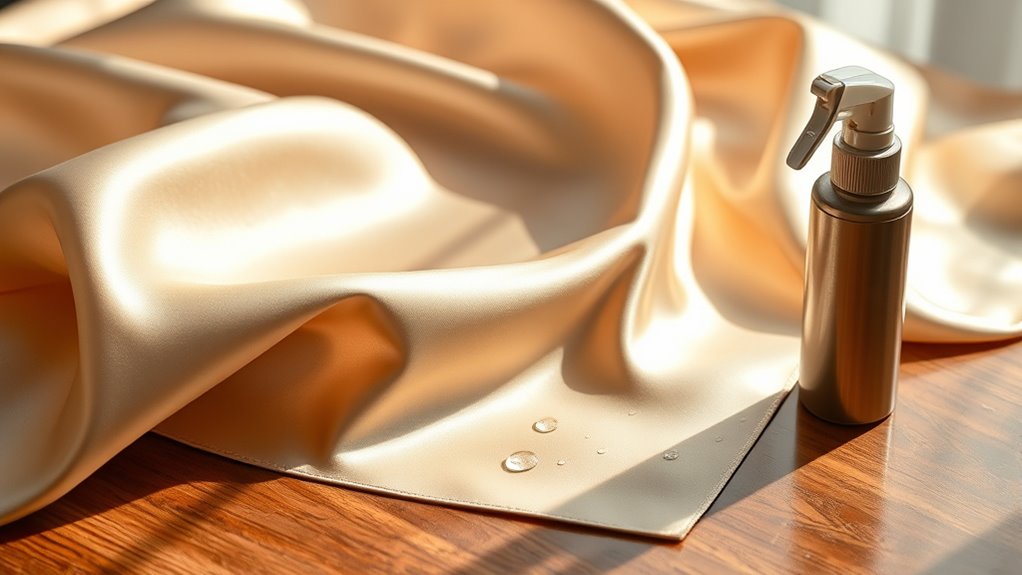 use silk specific stain sprays