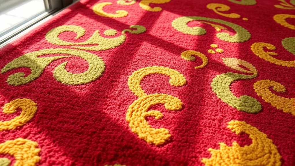vegetable dyed carpet uv fading