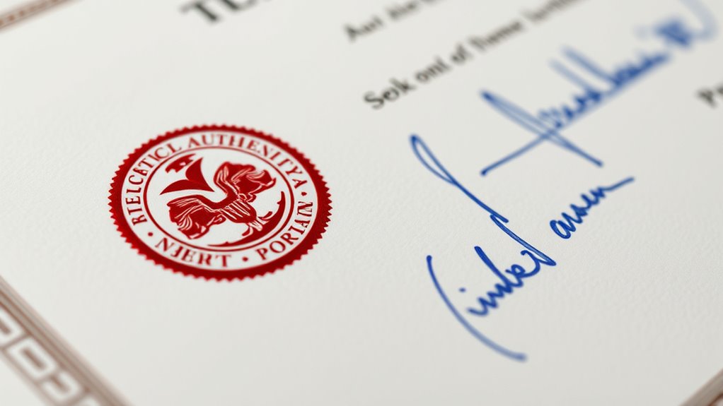verify signatures and security features