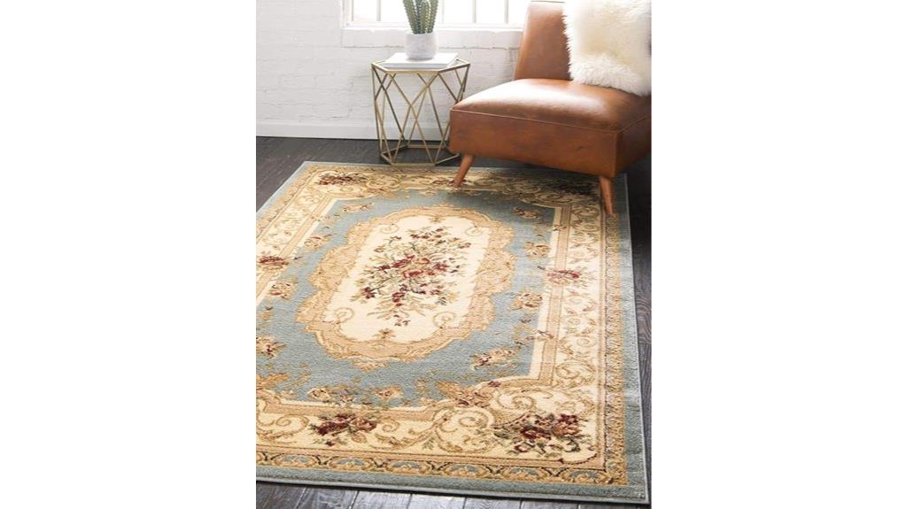 versailles slate blue rug