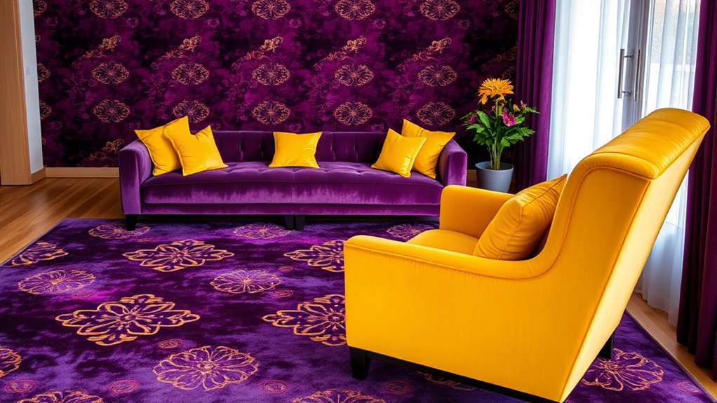 vibrant contrasting color pairing