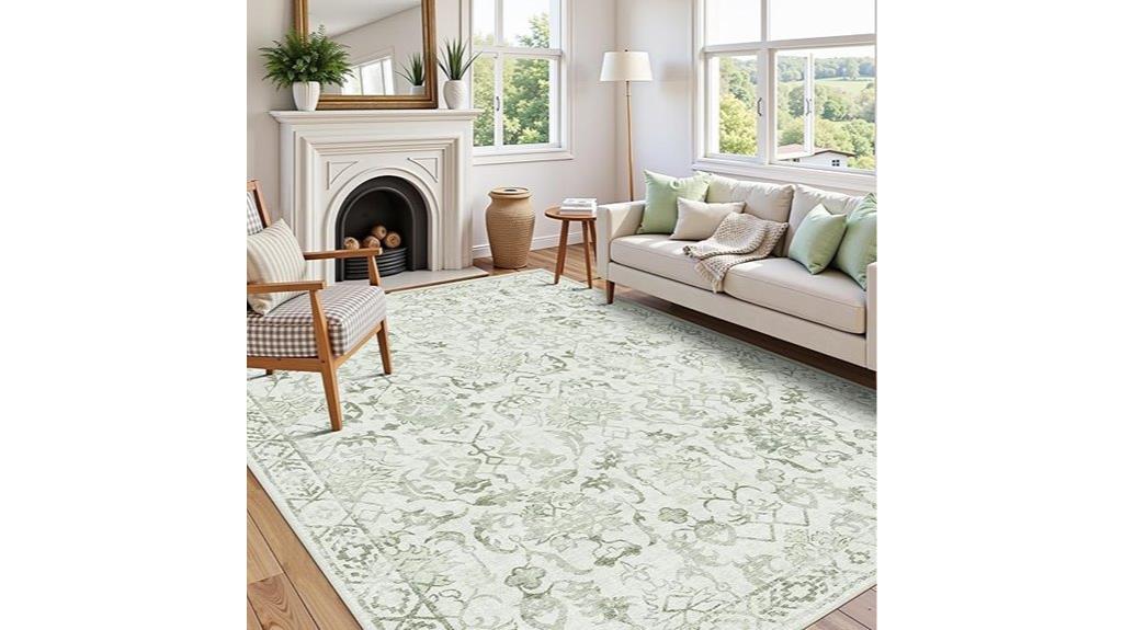 vintage deerly sage rug