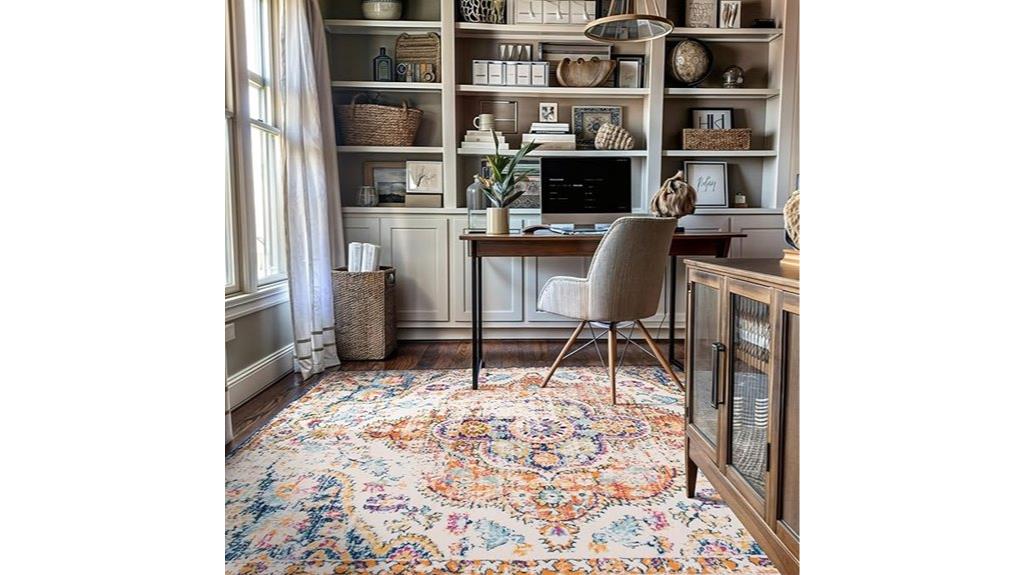 vintage distressed boho rug
