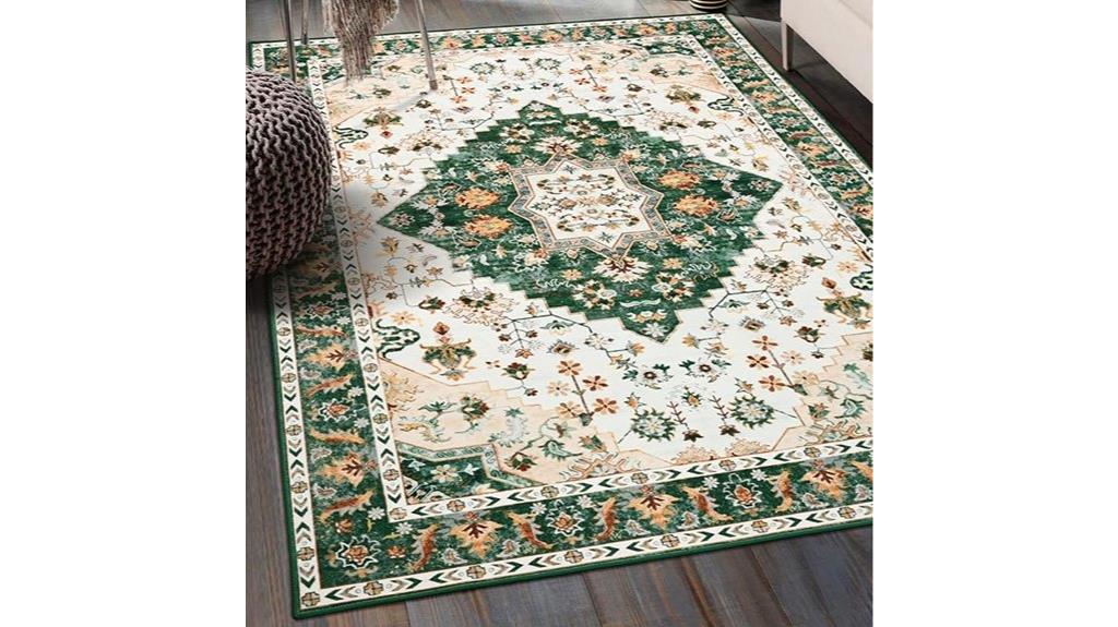vintage floral rug