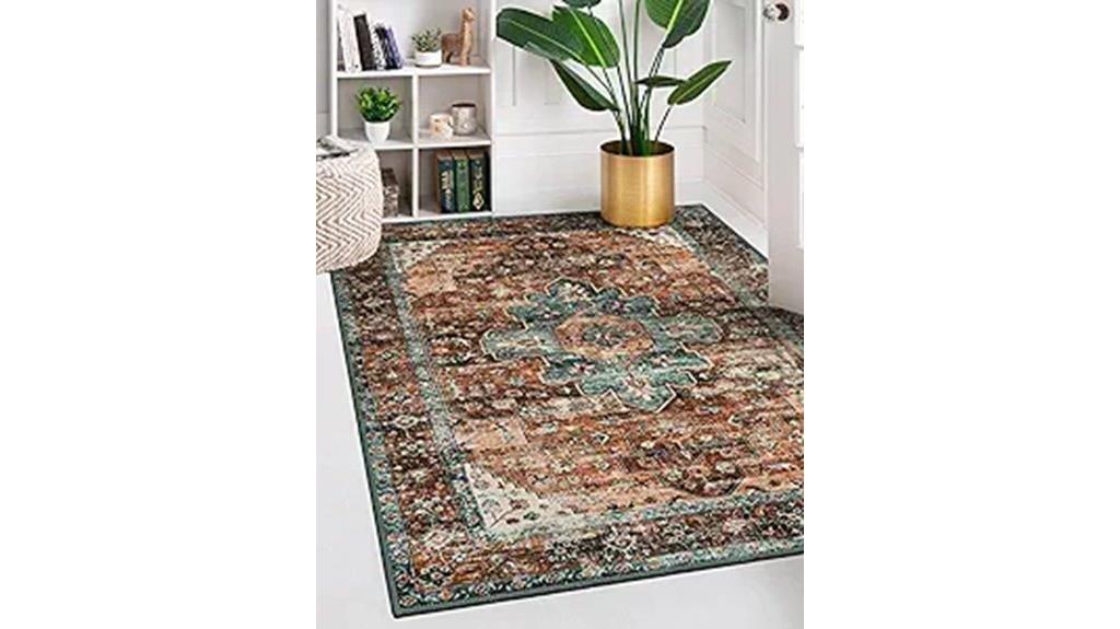 vintage rug 5x7 non slip