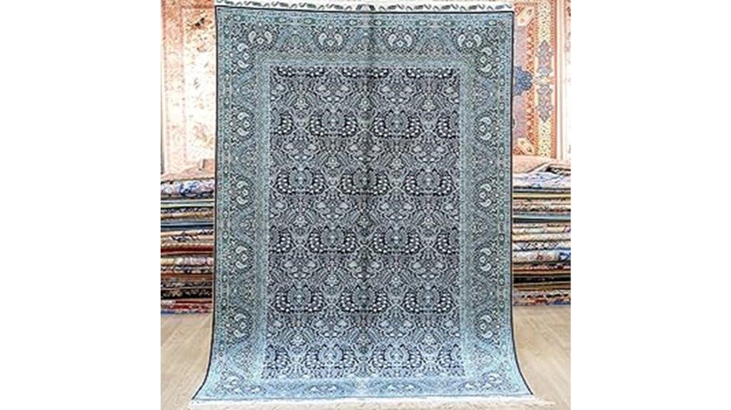 vintage silk oriental rug