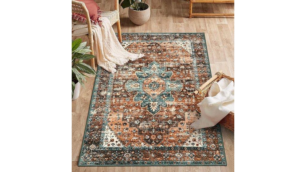 vintage washable 3x5 rug