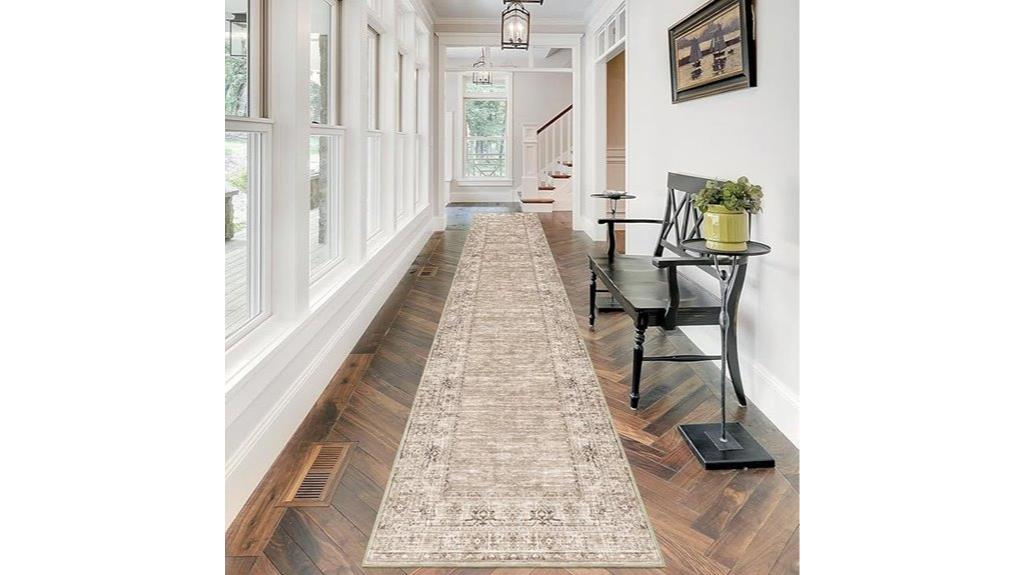 washable 2 5x12ft hallway rug