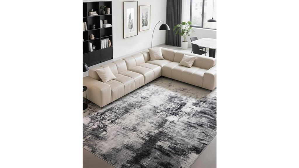 washable non slip area rug