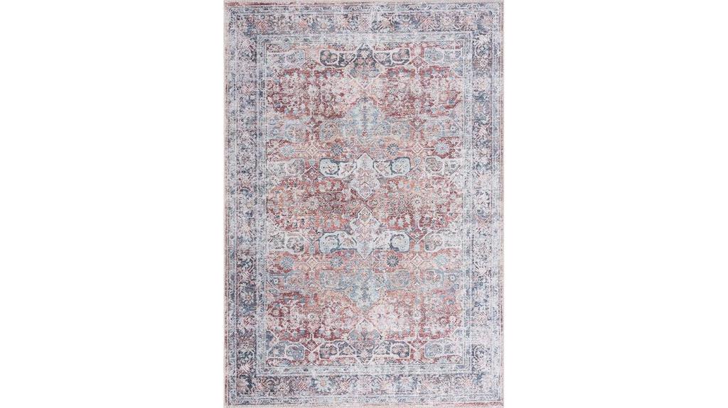 washable non slip area rug