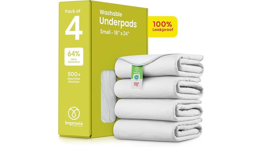 washable underpads four pack
