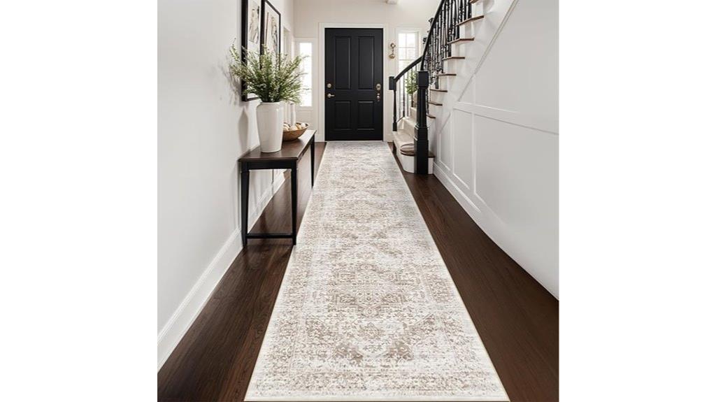washable vintage entry rug