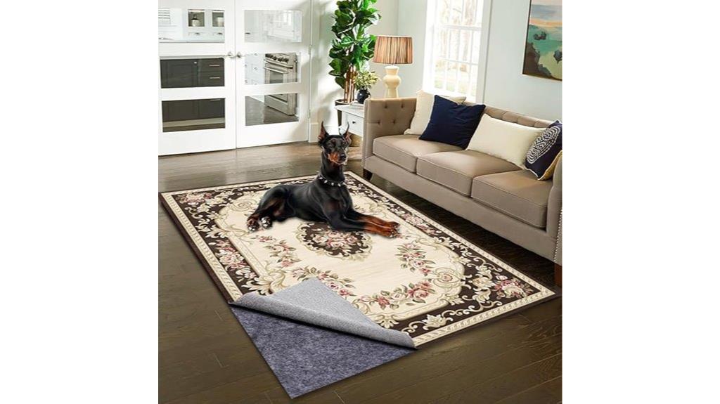 waterproof non slip rug pad