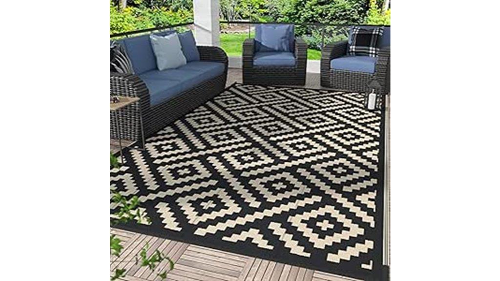 waterproof reversible outdoor rug