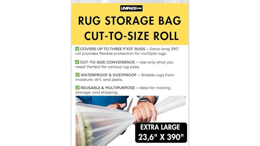 waterproof rug storage cover