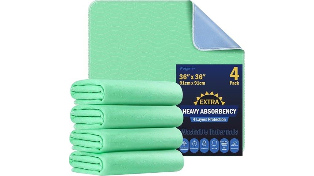 waterproof washable underpads pack