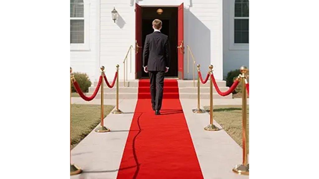 wedding event runner rug