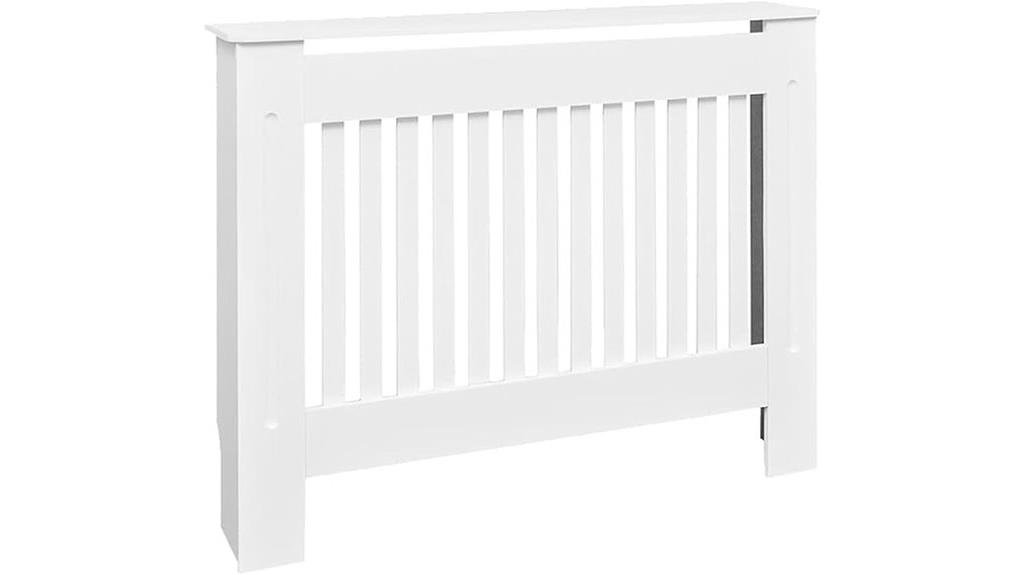 white radiator cover cabinet