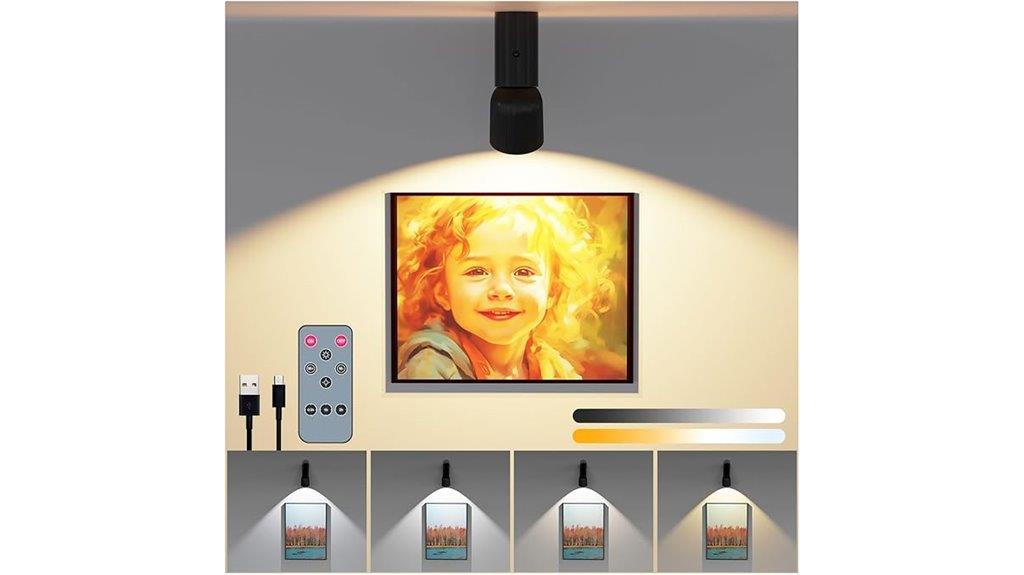 wireless art display lighting