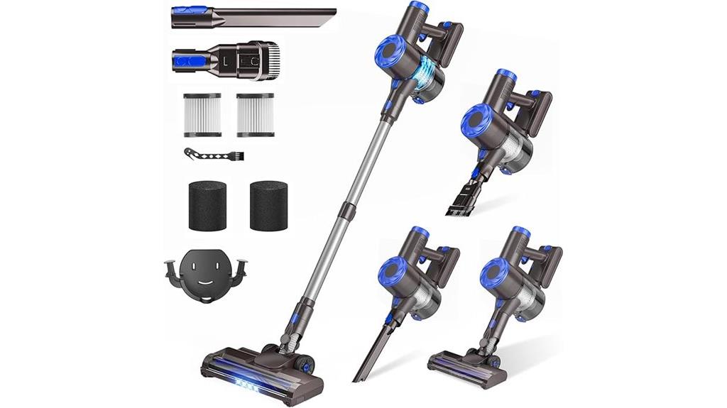 wireless stick vacuum with battery