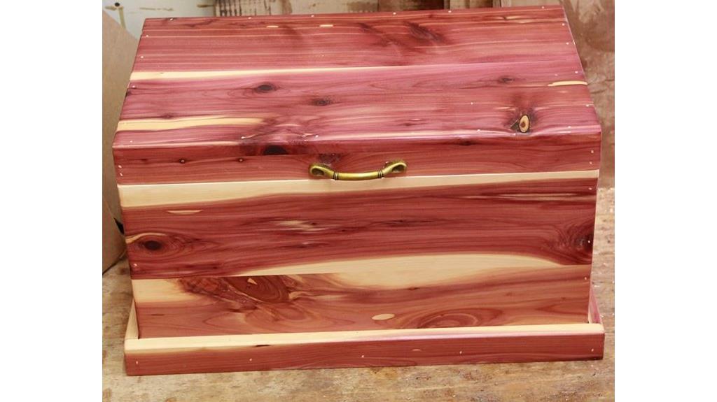 wooden storage blanket chest