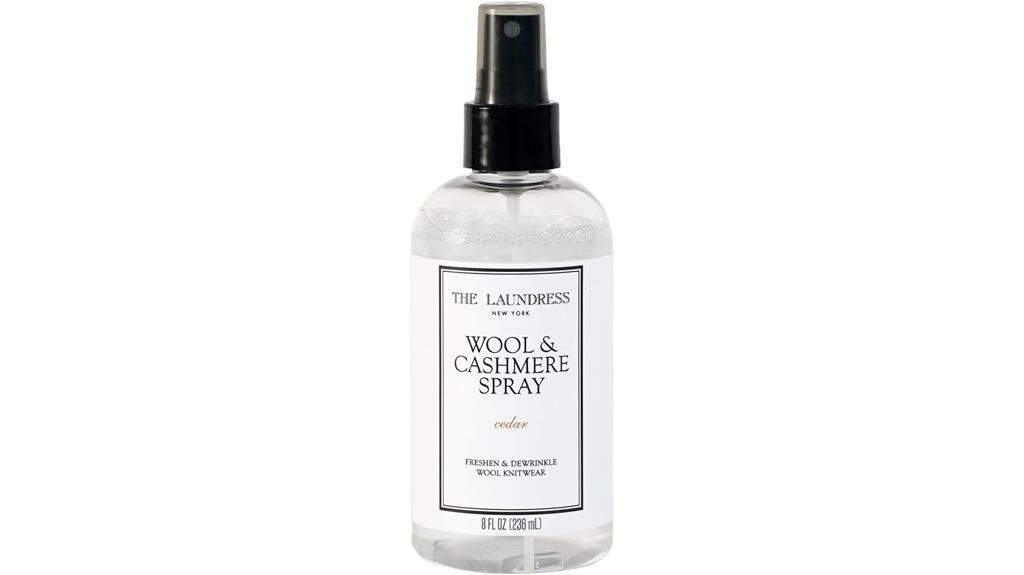 wool and cashmere fabric spray