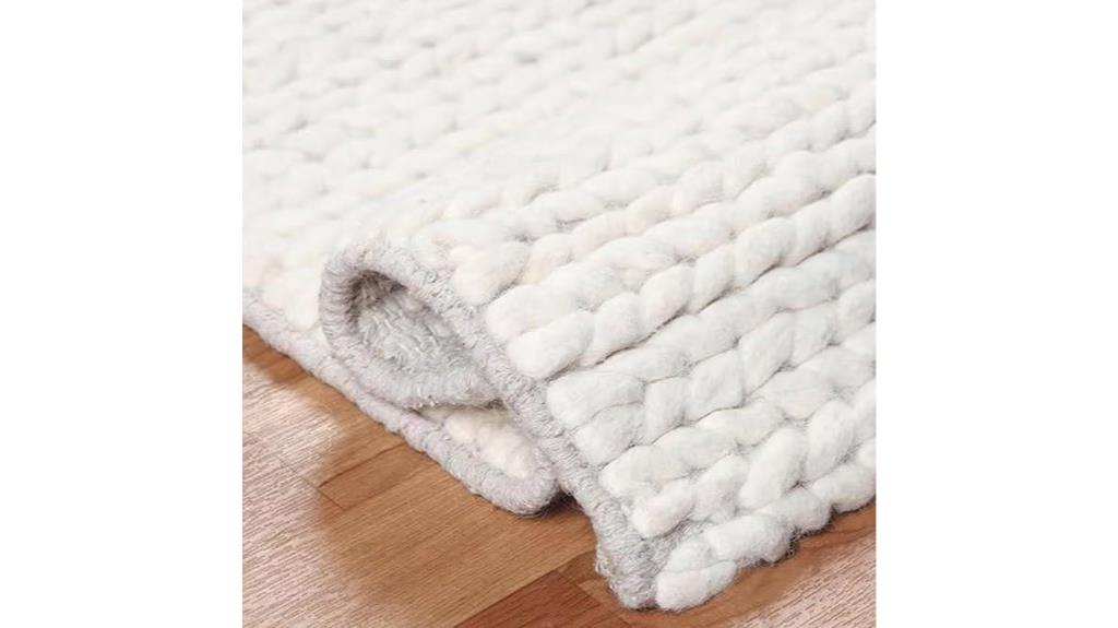 wool cotton rug 8x10