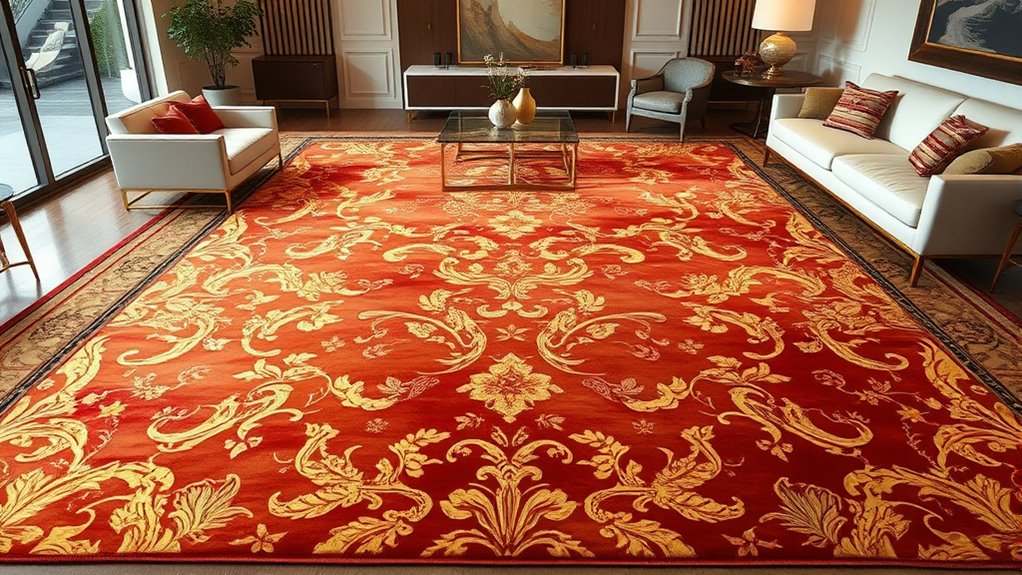 yilong oversized silk carpet