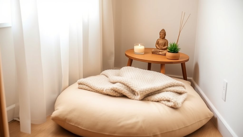 create calm meditation space