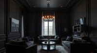 dark dramatic interior design