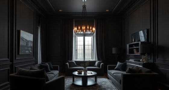 dark dramatic interior design