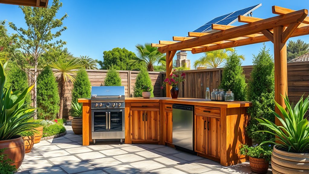 eco friendly outdoor kitchen design