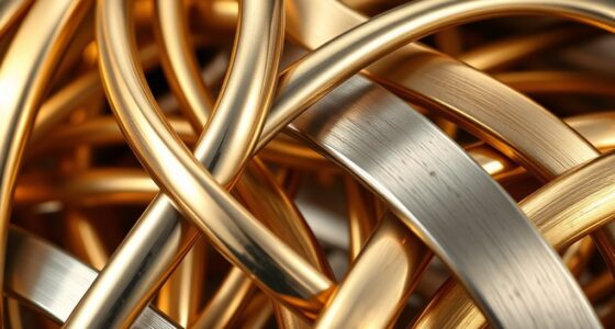 elegant gold brass nickel combination