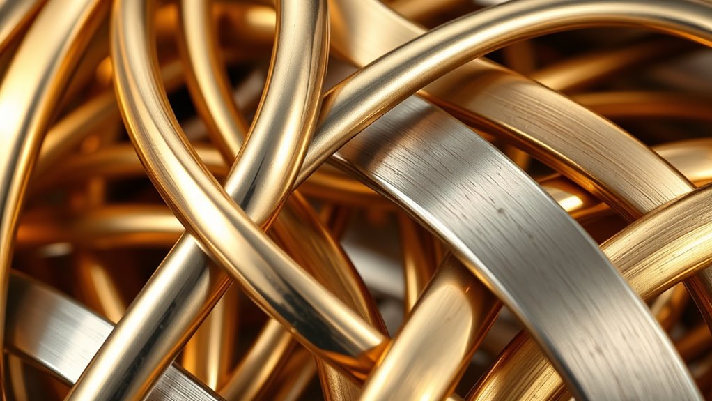 elegant gold brass nickel combination