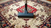 gentle vacuuming antique rugs