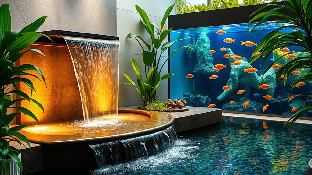 indoor aquatic decor accents
