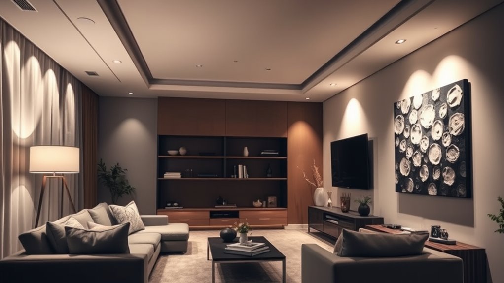 layered lighting creates ambiance