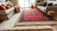 layered rug design
