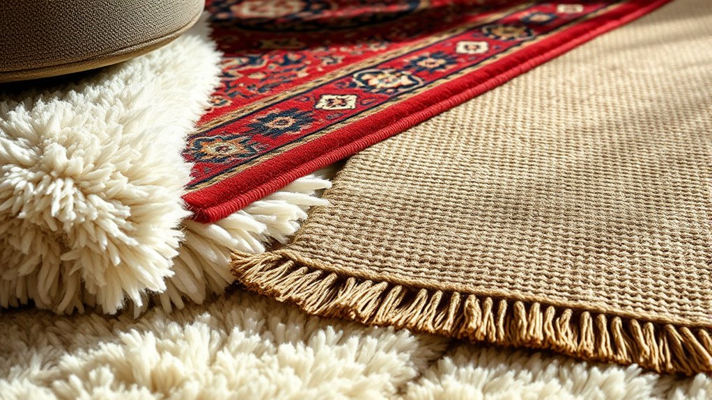 layered rugs enhance visual harmony